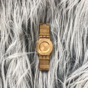 Gold Swatch Watch